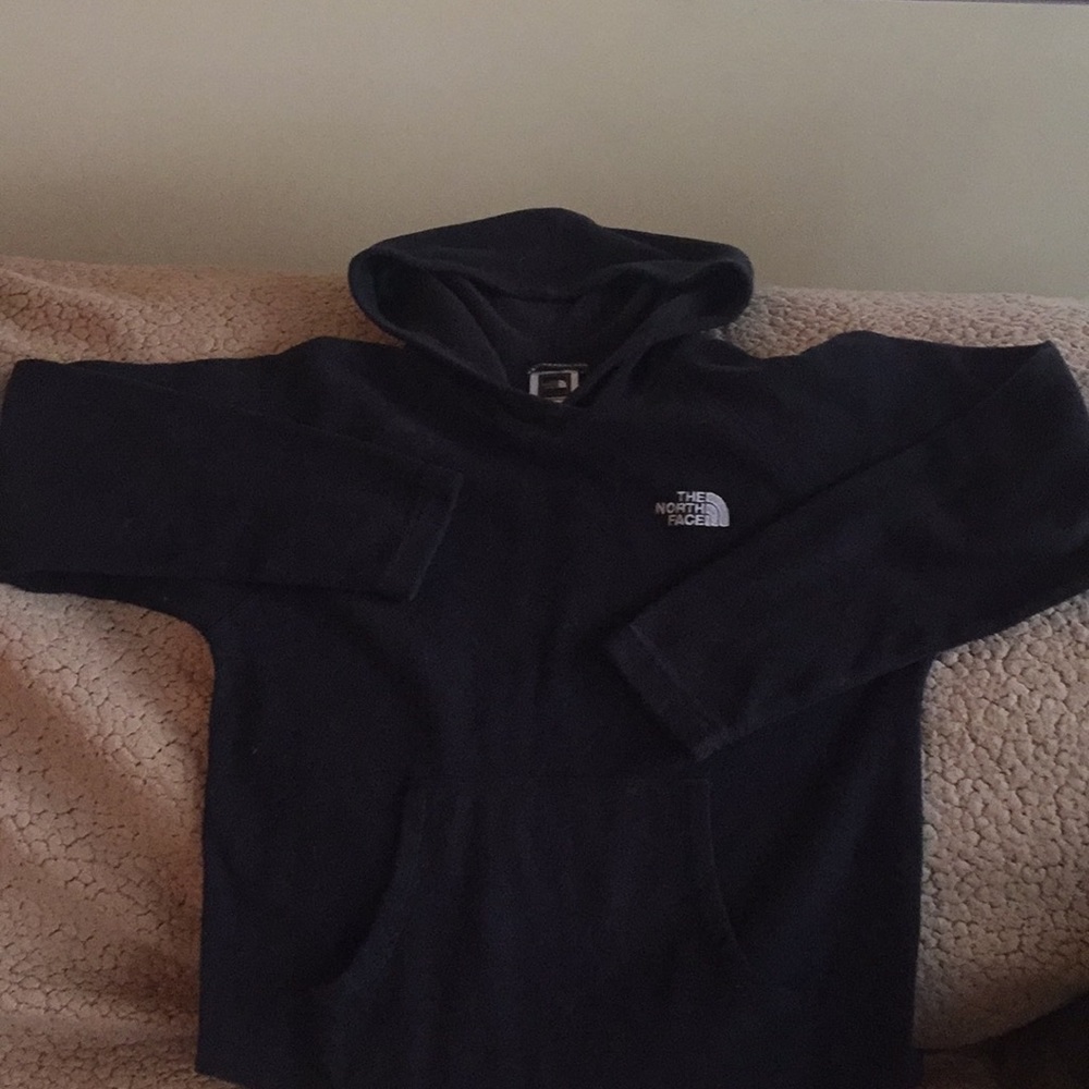 Boys black North Face hoodie